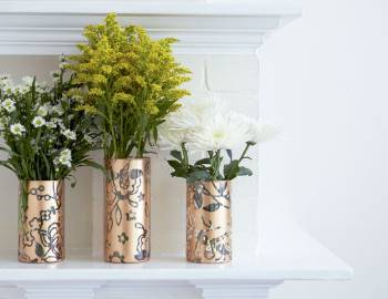 Cricut Crafts: Make Stenciled Vases