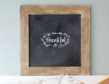 Distressed Wooden Chalkboard Sign