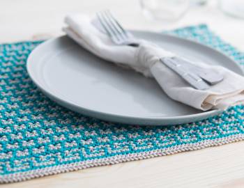 Mosaic Knitting: How to Make Placemats