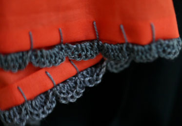 Come join Anna Maria Horner who teaches you to blanket stitch and double crochet.  In this online craft class you'll learn the delicate edging detail to develop your diy garment making and skills to make your own clothes.