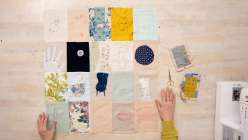 Several quilt blocks made by Heidi Parkes in her Love Letter Quilt Top: A Daily Practice class on Creativebug