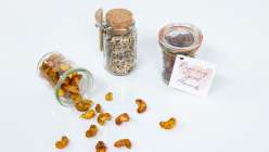 Turmeric cashews, Everything Mix, Rosemary Spiced Almonds from Cobrina's From My Kitchen to Yours: A Month of Giftable Goods & Recipes Creativebug class