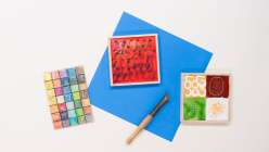 An assortment of images made in Lisa Solomon's Explorations in Encaustic class on Creativebug.
