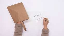 A drawing made of an unseen image made by e bond in her Drawing Disrupted: 15 Experiments class on Creativebug.