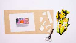 A color collage made by e bond in her Drawing Disrupted: 15 Experiments class on Creativebug.