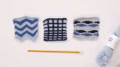 A selection of swatches from Lisa Solomon's Tunisian Crochet Daily Practice class on Creativebug