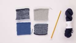 A selection of swatches from Lisa Solomon's Tunisian Crochet Daily Practice class on Creativebug