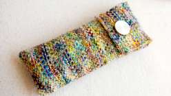 Linen stitch makes a pretty woven pattern