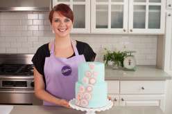 Emily Tatak of Wilton teaches how to use fondant to create a smooth finish on a stunning tiered cake in this baking and cake decorating class.  Come decorate cakes with color fondant to cover a two-tiered stacked cake.