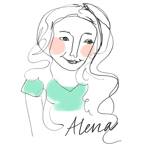 Illustrated portrait of Alena Sheire
