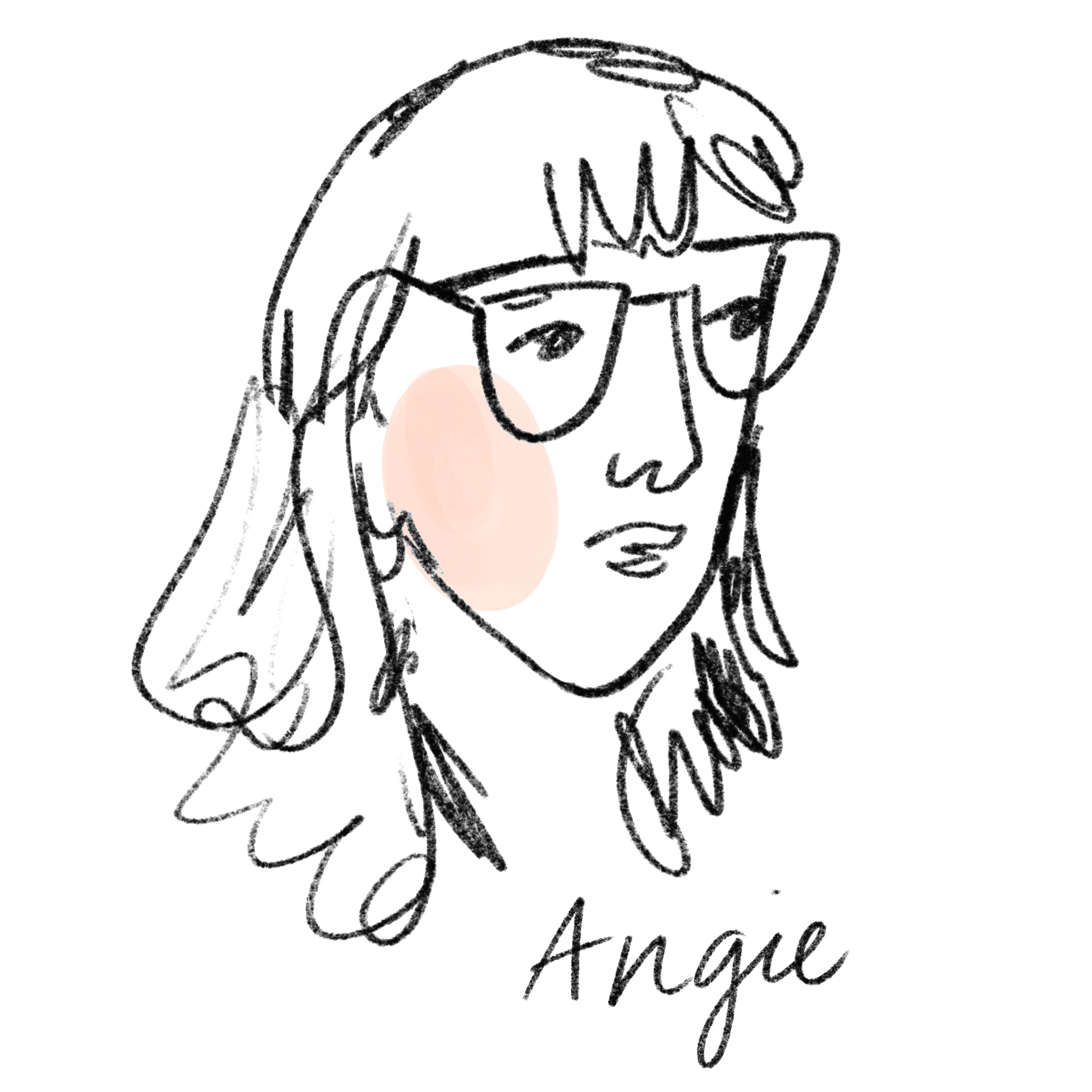 Illustrated portrait of Angie Rizzo