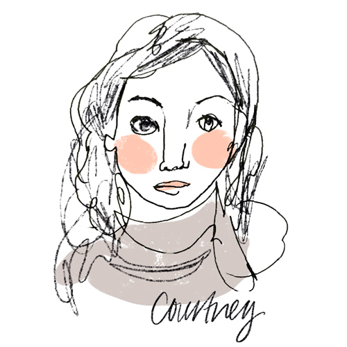 Illustrated portrait of Courtney Cerruti